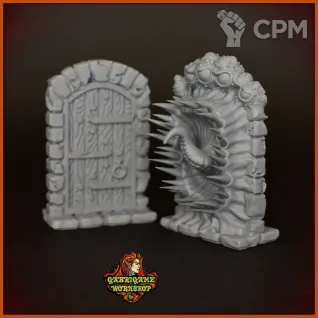 Описание картинки Мимик-дверь + дверь от Gabrigame_Terrain по цене 490руб | Свободный Рынок Миниатюр - СРМ