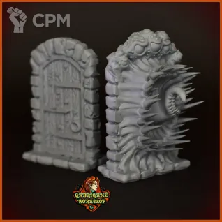 Описание картинки Мимик-дверь + дверь от Gabrigame_Terrain по цене 490руб | Свободный Рынок Миниатюр - СРМ