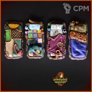 Описание картинки Спальные мешки от Gabrigame_Terrain по цене 570руб | Свободный Рынок Миниатюр - СРМ