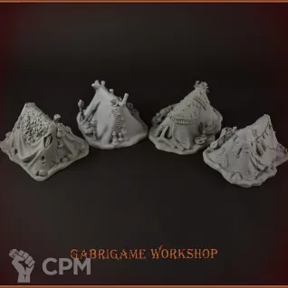 Описание картинки Палатки от Gabrigame_Terrain по цене 1 270руб | Свободный Рынок Миниатюр - СРМ