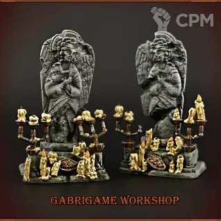 Описание картинки Статуи-алтари (парные) от Gabrigame_Terrain по цене 690руб | Свободный Рынок Миниатюр - СРМ