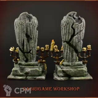 Описание картинки Статуи-алтари (парные) от Gabrigame_Terrain по цене 690руб | Свободный Рынок Миниатюр - СРМ