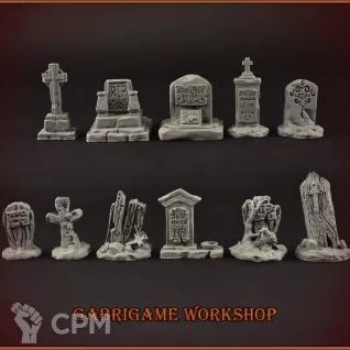 Описание картинки Надгробия от Gabrigame_Terrain по цене 690руб | Свободный Рынок Миниатюр - СРМ