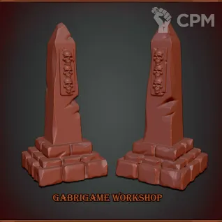 Описание картинки Обелиски от Gabrigame_Terrain по цене 330руб | Свободный Рынок Миниатюр - СРМ