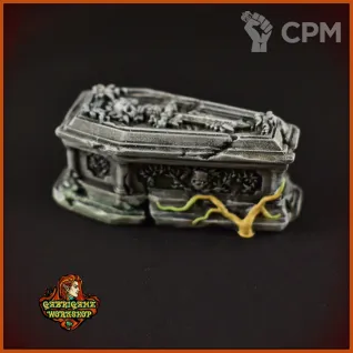 Описание картинки Саркофаг с мечом от Gabrigame_Terrain по цене 330руб | Свободный Рынок Миниатюр - СРМ