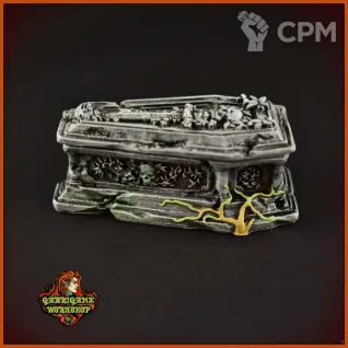 Описание картинки Саркофаг с мечом от Gabrigame_Terrain по цене 330руб | Свободный Рынок Миниатюр - СРМ