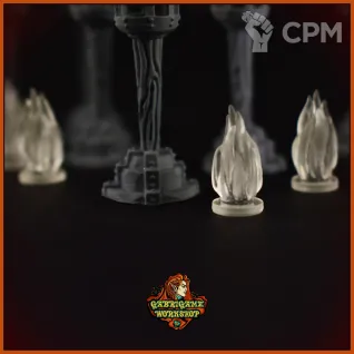 Описание картинки Факелы от Gabrigame_Terrain по цене 310руб | Свободный Рынок Миниатюр - СРМ