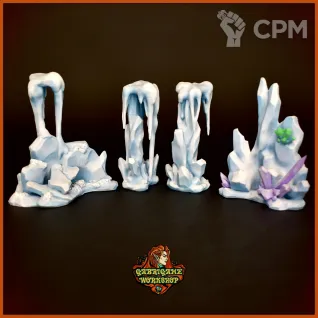 Описание картинки Льдины от Gabrigame_Terrain по цене 490руб | Свободный Рынок Миниатюр - СРМ
