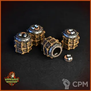 Описание картинки Бочки с веревками от Gabrigame_Terrain по цене 370руб | Свободный Рынок Миниатюр - СРМ