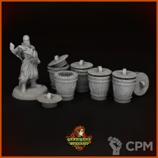 Описание картинки Бочки 3 от Gabrigame_Terrain по цене 350руб | Свободный Рынок Миниатюр - СРМ