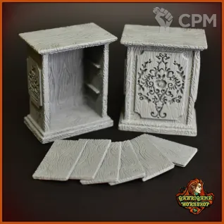 Описание картинки Шкафы пустые 2 от Gabrigame_Terrain по цене 580руб | Свободный Рынок Миниатюр - СРМ
