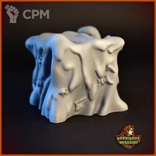 Описание картинки Студенистый куб (Gelatinous cube) от Gabrigame_Terrain по цене 650руб | Свободный Рынок Миниатюр - СРМ