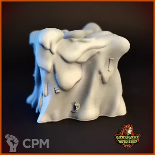 Описание картинки Студенистый куб (Gelatinous cube) от Gabrigame_Terrain по цене 650руб | Свободный Рынок Миниатюр - СРМ
