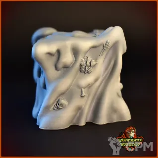 Описание картинки Студенистый куб (Gelatinous cube) от Gabrigame_Terrain по цене 650руб | Свободный Рынок Миниатюр - СРМ