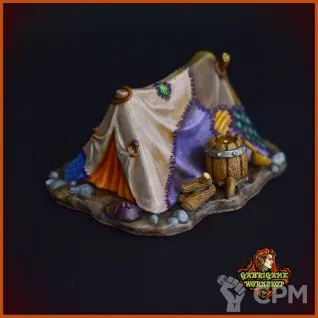 Описание картинки Палатка барда-плута от Gabrigame_Terrain по цене 370руб | Свободный Рынок Миниатюр - СРМ
