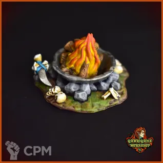 Описание картинки Большой костер от Gabrigame_Terrain по цене 330руб | Свободный Рынок Миниатюр - СРМ