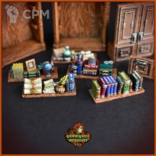 Описание картинки Шкафы с книгами от Gabrigame_Terrain по цене 670руб | Свободный Рынок Миниатюр - СРМ