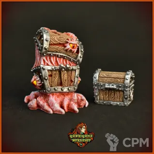 Описание картинки Мимик-сундук + сундук от Gabrigame_Terrain по цене 450руб | Свободный Рынок Миниатюр - СРМ
