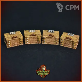 Описание картинки Деревянные сундуки от Gabrigame_Terrain по цене 370руб | Свободный Рынок Миниатюр - СРМ
