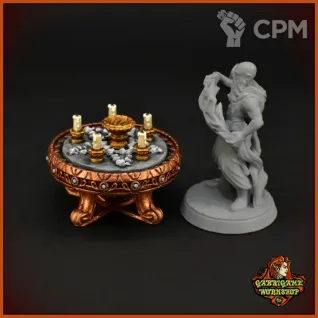 Описание картинки Оккультный стол от Gabrigame_Terrain по цене 490руб | Свободный Рынок Миниатюр - СРМ