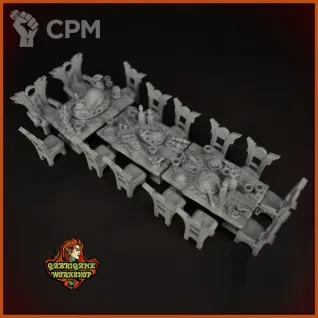 Описание картинки Банкетные столы от Gabrigame_Terrain по цене 1 530руб | Свободный Рынок Миниатюр - СРМ