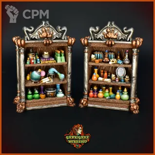 Описание картинки Алхимические шкафы от Gabrigame_Terrain по цене 690руб | Свободный Рынок Миниатюр - СРМ