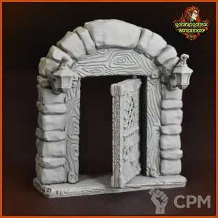 Описание картинки Входная дверь от Gabrigame_Terrain по цене 410руб | Свободный Рынок Миниатюр - СРМ