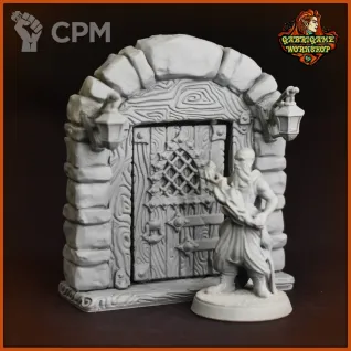 Описание картинки Входная дверь от Gabrigame_Terrain по цене 410руб | Свободный Рынок Миниатюр - СРМ