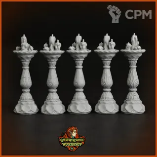 Описание картинки Канделябры 2 от Gabrigame_Terrain по цене 350руб | Свободный Рынок Миниатюр - СРМ