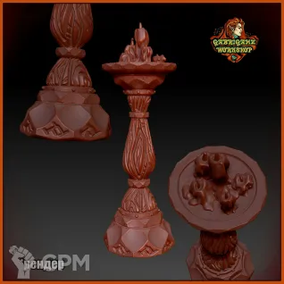 Описание картинки Канделябры 2 от Gabrigame_Terrain по цене 350руб | Свободный Рынок Миниатюр - СРМ