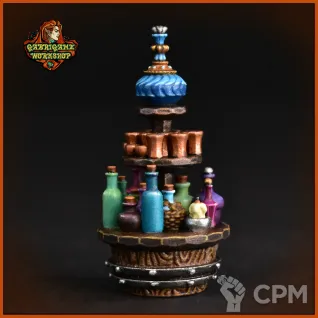 Описание картинки Стойка с бутылками от Gabrigame_Terrain по цене 340руб | Свободный Рынок Миниатюр - СРМ