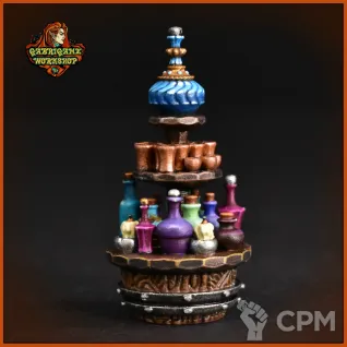 Описание картинки Стойка с бутылками от Gabrigame_Terrain по цене 340руб | Свободный Рынок Миниатюр - СРМ