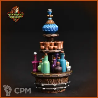 Описание картинки Стойка с бутылками от Gabrigame_Terrain по цене 340руб | Свободный Рынок Миниатюр - СРМ