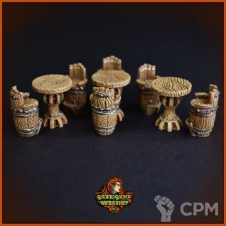 Описание картинки Барные столы от Gabrigame_Terrain по цене 730руб | Свободный Рынок Миниатюр - СРМ