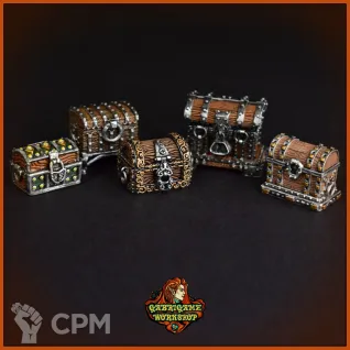 Описание картинки Сундуки от Gabrigame_Terrain по цене 610руб | Свободный Рынок Миниатюр - СРМ
