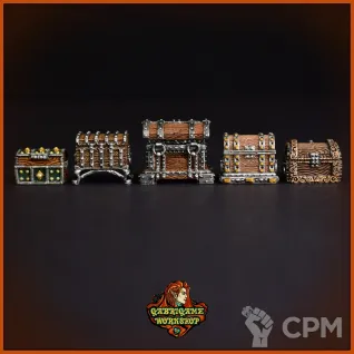 Описание картинки Сундуки от Gabrigame_Terrain по цене 610руб | Свободный Рынок Миниатюр - СРМ