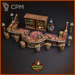 Описание картинки Большой набор для таверны от Gabrigame_Terrain по цене 2 370руб | Свободный Рынок Миниатюр - СРМ