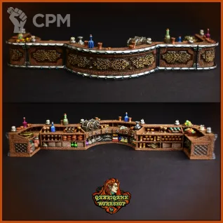 Описание картинки Барная стойка от Gabrigame_Terrain по цене 1 450руб | Свободный Рынок Миниатюр - СРМ