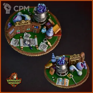 Описание картинки Круглый алхимический стол от Gabrigame_Terrain по цене 590руб | Свободный Рынок Миниатюр - СРМ