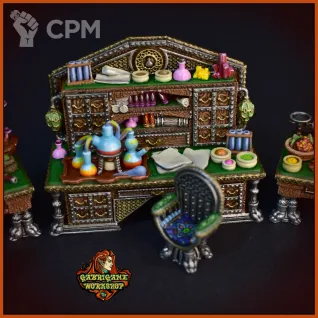 Описание картинки Лаборатория алхимика от Gabrigame_Terrain по цене 870руб | Свободный Рынок Миниатюр - СРМ