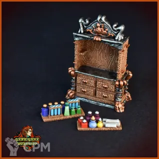 Описание картинки Сервант алхимический от Gabrigame_Terrain по цене 370руб | Свободный Рынок Миниатюр - СРМ