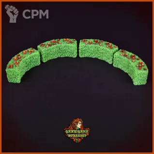 Описание картинки Полукруглые кусты от Gabrigame_Terrain по цене 560руб | Свободный Рынок Миниатюр - СРМ