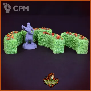Описание картинки Полукруглые кусты от Gabrigame_Terrain по цене 560руб | Свободный Рынок Миниатюр - СРМ