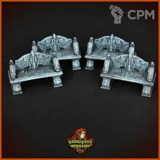Описание картинки Парковые скамейки от Gabrigame_Terrain по цене 590руб | Свободный Рынок Миниатюр - СРМ
