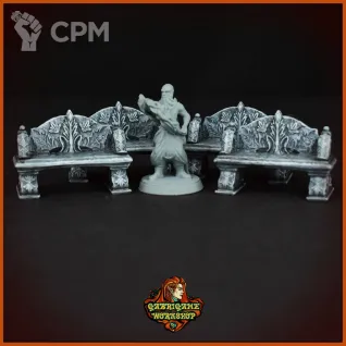 Описание картинки Парковые скамейки от Gabrigame_Terrain по цене 590руб | Свободный Рынок Миниатюр - СРМ