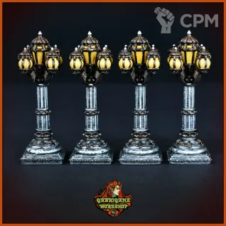 Описание картинки Уличные фонари от Gabrigame_Terrain по цене 790руб | Свободный Рынок Миниатюр - СРМ