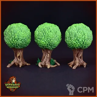 Описание картинки Декоративные парковые деревья от Gabrigame_Terrain по цене 860руб | Свободный Рынок Миниатюр - СРМ