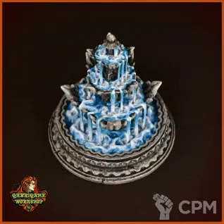 Описание картинки Большой парковый фонтан от Gabrigame_Terrain по цене 770руб | Свободный Рынок Миниатюр - СРМ