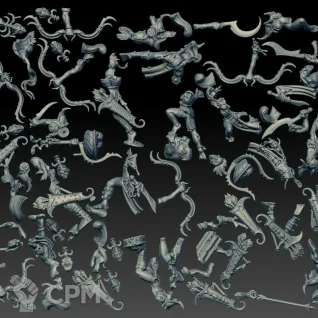 Описание картинки Blissbarb Archers (Scan) от AxeL's Forge по цене 900руб | Свободный Рынок Миниатюр - СРМ