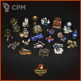 Описание картинки Жетоны находок от Gabrigame_Terrain по цене 650руб | Свободный Рынок Миниатюр - СРМ